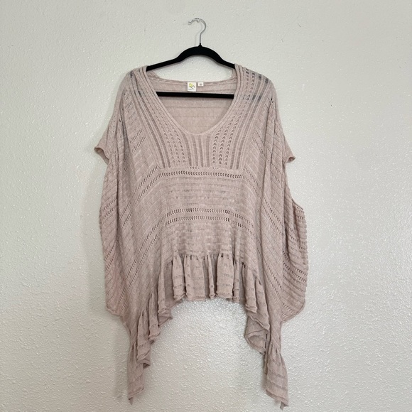 Anthropologie Yellow Bird Carolina Crotchet Poncho - Picture 2 of 6